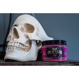 INK-EEZE Pink Tattoo Ointment for Artists and Aftercare, Essential Oils, Vegan, Cruelty Free, Made in USA, Bubble Gum, 6oz INK-EEZE Pink Tattoo Ointment for Artists and Aftercare, Essential Oils, Vegan, Cruelty Free, Made in USA, Bubble Gum, 6oz