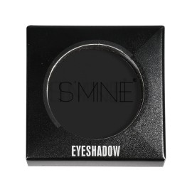 ISMINE Single Black Matte Eyeshadow Powder Palette High Pigment, Longwear, Intense Color Best Black Eyeshadow