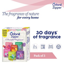 Odonil Air Freshener Zipper, 10g (Pack of 3) Odonil Air Freshener Zipper, 10g (Pack of 3)