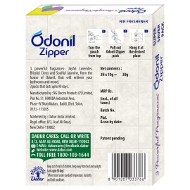 Odonil Air Freshener Zipper, 10g (Pack of 3) Odonil Air Freshener Zipper, 10g (Pack of 3)