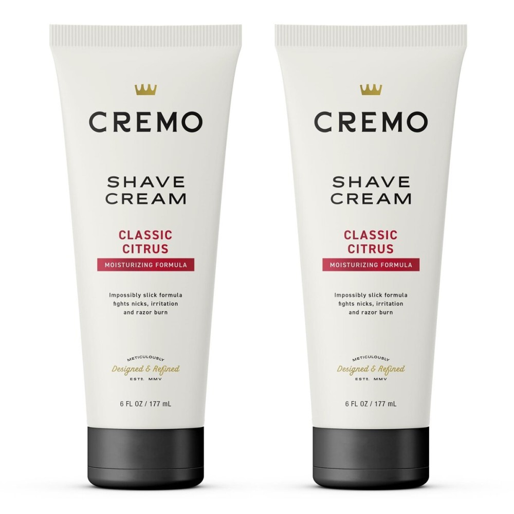 Cremo Shaving Cream Mens, Astonishingly Superior Ultra-Slick Shaving Cream for Men, Fights Nicks, Cuts And Razor Burn, 6 Fl Oz (2 Pack)
