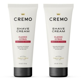Cremo Shaving Cream Mens, Astonishingly Superior Ultra-Slick Shaving Cream for Men, Fights Nicks, Cuts And Razor Burn, 6 Fl Oz (2 Pack)