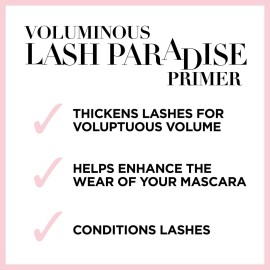 L\'Oreal Paris Cosmetics Voluminous Lash Paradise Mascara Primer Base, Millennial Pink, 0.27 Fluid Ounce, Packaging May Vary