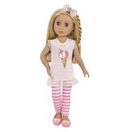 Glitter Girls Lacy 14 Inch Doll Wearing Pink Tunic, Striped Leggings, Hair Bow And Ballet Shoes - Dolls For 3+ Year Old Girls Glitter Girls Lacy 14 Inch Doll Wearing Pink Tunic, Striped Leggings, Hair Bow And Ballet Shoes - Dolls For 3+ Year Old Girls