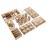The Broken Token Board Game Organizer - Splendor and Cities Expansion Compatible Wood Storage Box with Multiple Trays