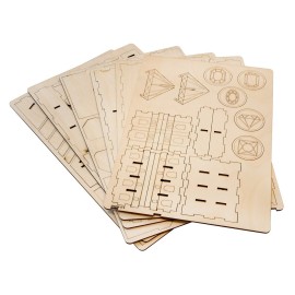 The Broken Token Board Game Organizer - Splendor and Cities Expansion Compatible Wood Storage Box with Multiple Trays