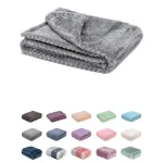 Fuzzy Blanket or Fluffy Blanket for Baby, Soft Warm Cozy Coral Fleece Toddler, Infant or Newborn Receiving Blanket for Crib, Stroller, Travel, Decorative (28Wx40L, XS-Flint Gray)