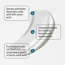 AmLactin Foot Repair Cream - 3 oz Foot Cream for Dry Cracked Heels with 15% Lactic Acid - Exfoliator and Moisturizer for Dry Skin & Foot Care (Packaging May Vary)