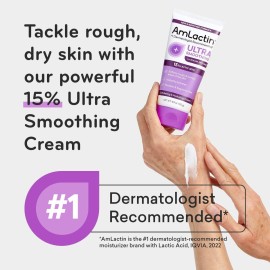 AmLactin Ultra Smoothing - 4.9 oz Body & Hand Cream with 15% Lactic Acid - Exfoliator and Moisturizer for Rough and Bumpy Dry Skin (Packaging May Vary) AmLactin Ultra Smoothing - 4.9 oz Body & Hand Cream with 15% Lactic Acid - Exfoliator and Moisturizer for Rough and Bumpy Dry Skin (Packaging May Vary)