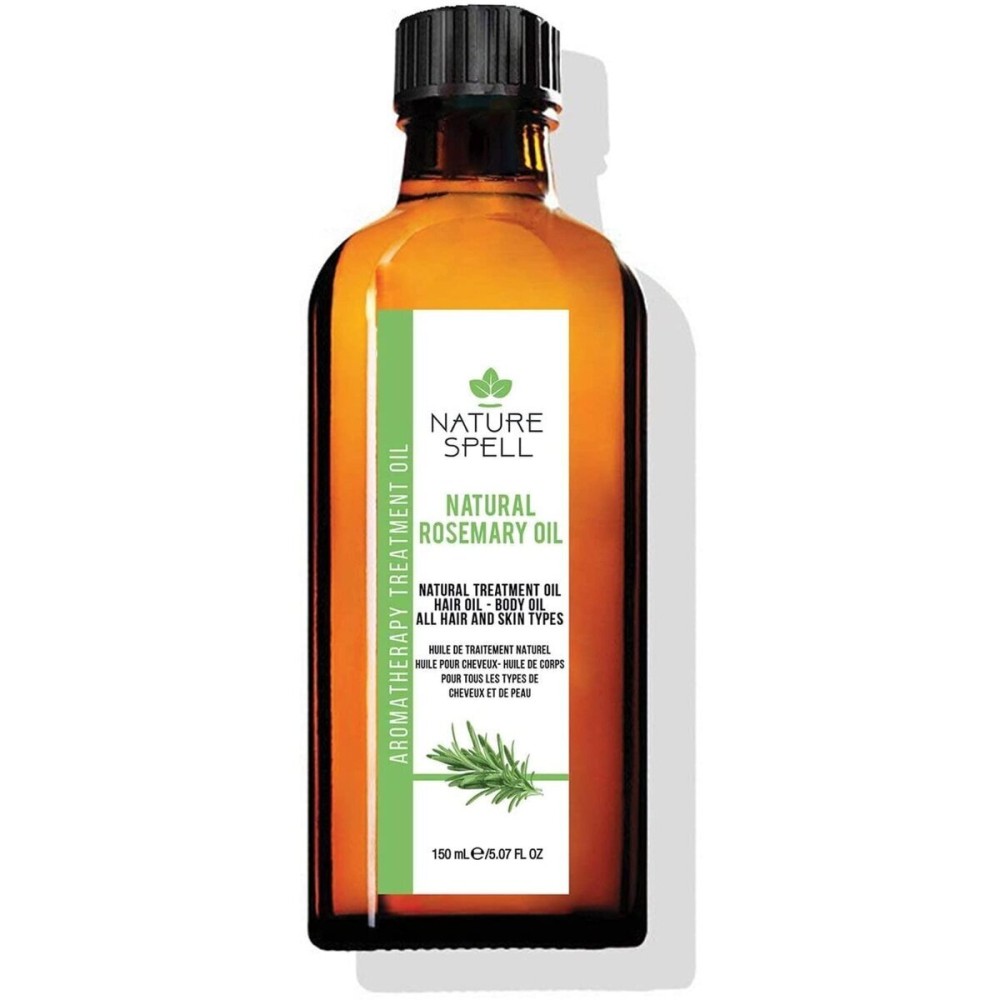 Nature Spell Rosemary Oil For Skin & Hair Growth, Pre-Diluted, Treat Dry Damaged Hair, 5.07 fl oz Nature Spell Rosemary Oil For Skin & Hair Growth, Pre-Diluted, Treat Dry Damaged Hair, 5.07 fl oz