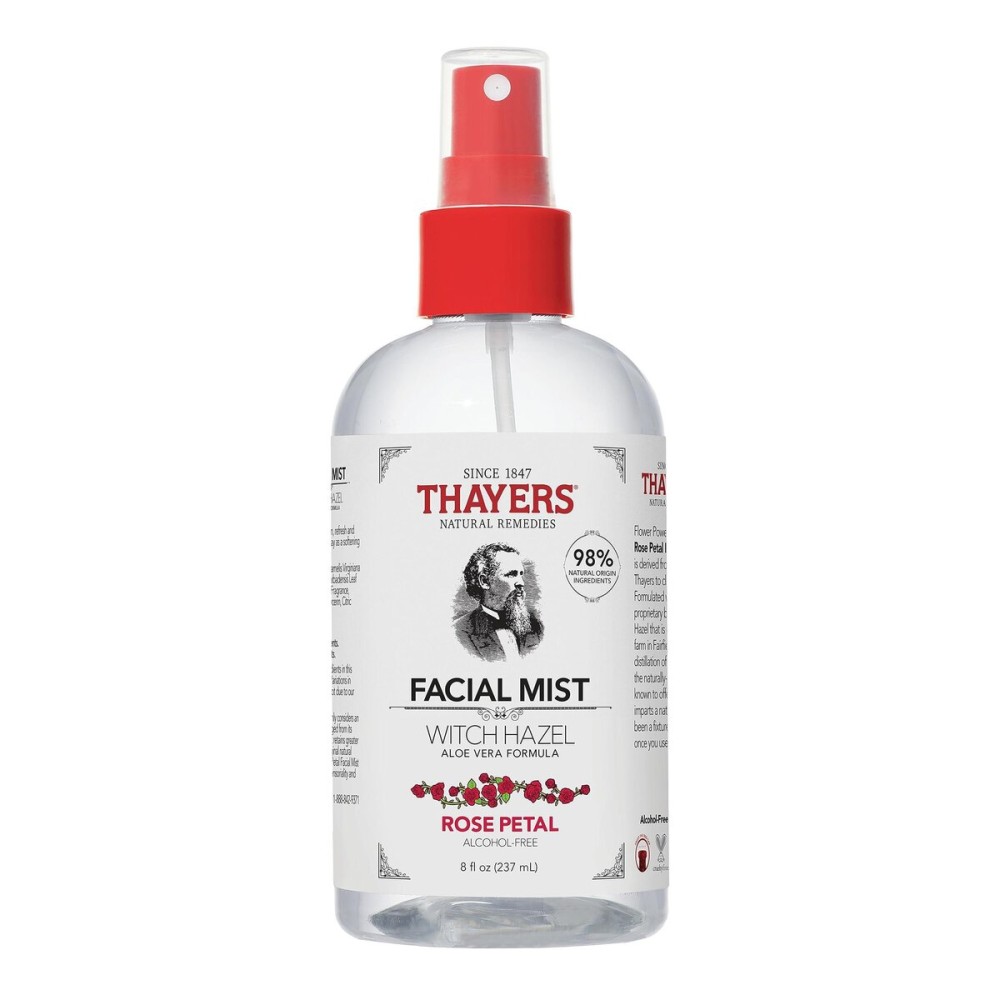 Thayers Alcohol-Free Witch Hazel Facial Mist Toner with Aloe Vera, Rose Petal, Soothing and Hydrating, For All Skin Types, 8 oz Thayers Alcohol-Free Witch Hazel Facial Mist Toner with Aloe Vera, Rose Petal, Soothing and Hydrating, For All Skin Types, 8 oz