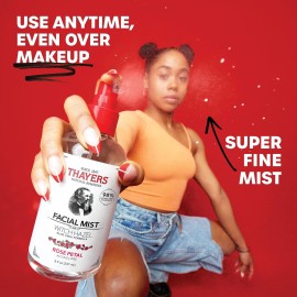 Thayers Alcohol-Free Witch Hazel Facial Mist Toner with Aloe Vera, Rose Petal, Soothing and Hydrating, For All Skin Types, 8 oz Thayers Alcohol-Free Witch Hazel Facial Mist Toner with Aloe Vera, Rose Petal, Soothing and Hydrating, For All Skin Types, 8 oz