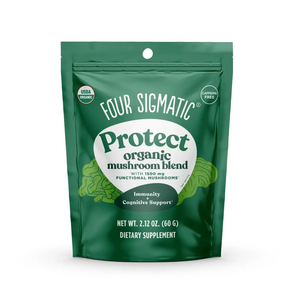 Mushroom Blend Defend Mix by Four Sigmatic | Organic Mushroom Powder Complex with Lions Mane, Cordyceps, Chaga, Reishi and More | Natural Immune Support Supplement | Vegan, Gluten-Free | 30 Servings Mushroom Blend Defend Mix by Four Sigmatic | Organic Mushroom Powder Complex with Lions Mane, Cordyceps, Chaga, Reishi and More | Natural Immune Support Supplement | Vegan, Gluten-Free | 30 Servings