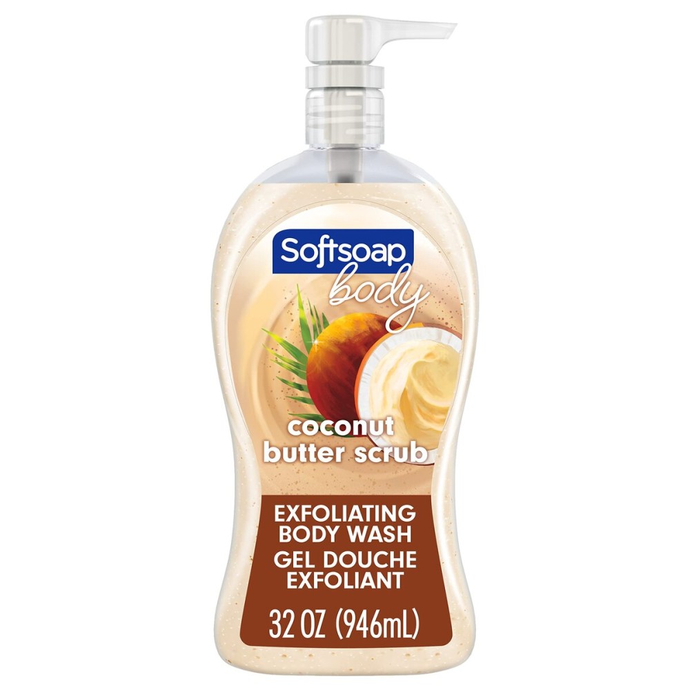 Softsoap Body Wash Pump, Coconut Butter Scrub, Exfoliating Body Wash, 32 Ounce (Pack of 1), WHITE (Package May Vary) Softsoap Body Wash Pump, Coconut Butter Scrub, Exfoliating Body Wash, 32 Ounce (Pack of 1), WHITE (Package May Vary)
