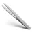 By MILLY Professional Slanted Tweezers for Women & Men | High Carbon Stainless Steel Sharp Tweezers | Women\'s Facial Hair Plucking, Hand-Filed & Aligned Precision Slant Tips - Silver