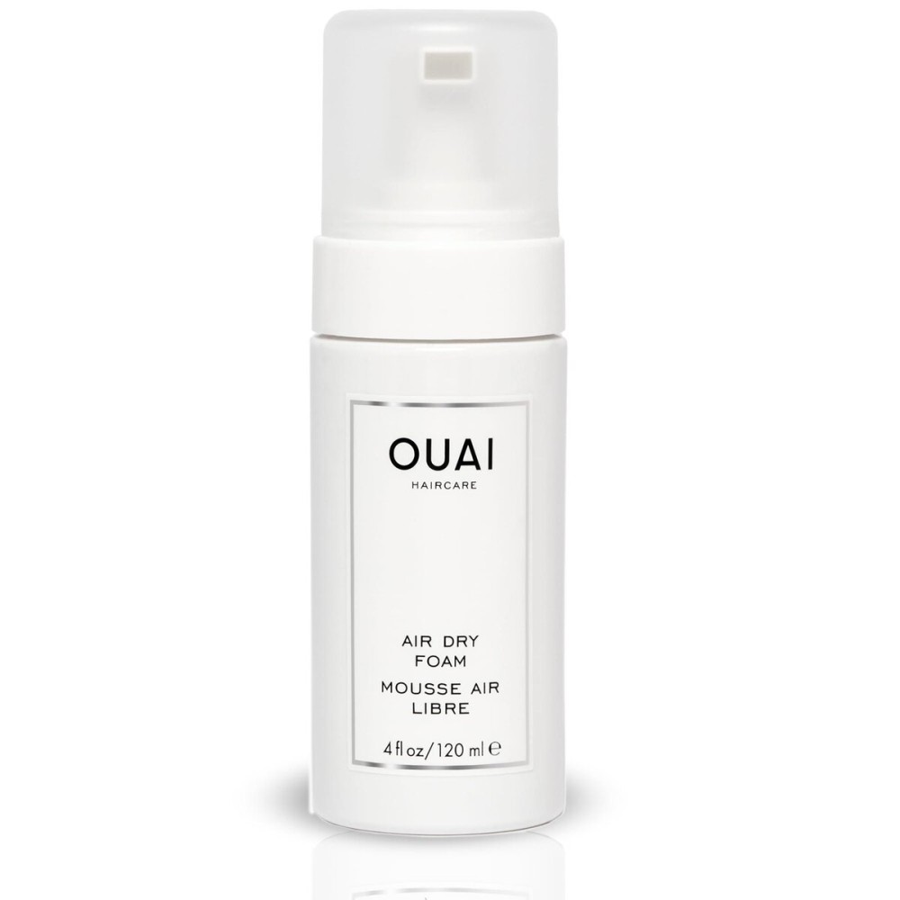 OUAI Air Dry Foam - Hair Mousse for Curly Hair & Beach Waves - Conditioning & Detangling With Kale and Carrot Extract - Paraben, Phthalate and Sulfate Free Curly Hair Products (4 Oz)