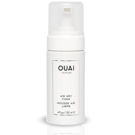 OUAI Air Dry Foam - Hair Mousse for Curly Hair & Beach Waves - Conditioning & Detangling With Kale and Carrot Extract - Paraben, Phthalate and Sulfate Free Curly Hair Products (4 Oz)