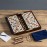 WS Game Company Scrabble Deluxe Travel Edition - Compact Travel Game with Wood Letter Tiles, Raised Grid, Folding Board, and Hidden Storage - Great for 2 to 4 Players