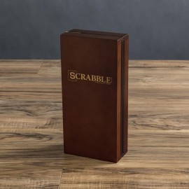 WS Game Company Scrabble Deluxe Travel Edition - Compact Travel Game with Wood Letter Tiles, Raised Grid, Folding Board, and Hidden Storage - Great for 2 to 4 Players WS Game Company Scrabble Deluxe Travel Edition - Compact Travel Game with Wood Letter Tiles, Raised Grid, Folding Board, and Hidden Storage - Great for 2 to 4 Players