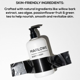 MARLOWE. No. 103 Body Wash 16 oz Pump, Original, Energizing & Refreshing Shower Gel with Willow Bark & Green Tea Extracts, Cleanses, Moisturizes, Smooths & Nourishes, Fresh Pine & Agarwood Scent MARLOWE. No. 103 Body Wash 16 oz Pump, Original, Energizing & Refreshing Shower Gel with Willow Bark & Green Tea Extracts, Cleanses, Moisturizes, Smooths & Nourishes, Fresh Pine & Agarwood Scent