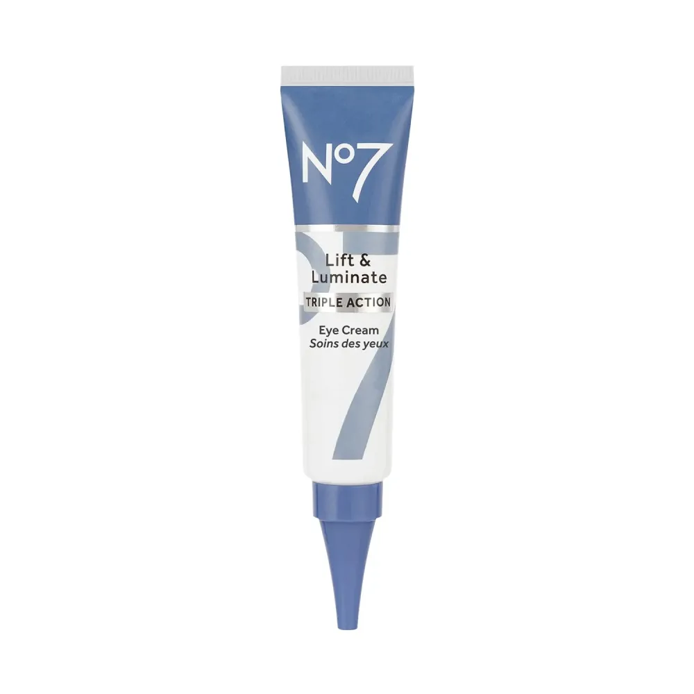 No7 Lift & Luminate Triple Action Eye Cream - Anti-Aging Under Eye Cream for Dark Circles, Puffiness & Wrinkles - Formulated with Vitamin C to Brighten and Refresh Tired Eyes (0.5 Fl Oz) No7 Lift & Luminate Triple Action Eye Cream - Anti-Aging Under Eye Cream for Dark Circles, Puffiness & Wrinkles - Formulated with Vitamin C to Brighten and Refresh Tired Eyes (0.5 Fl Oz)