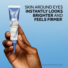 No7 Lift & Luminate Triple Action Eye Cream - Anti-Aging Under Eye Cream for Dark Circles, Puffiness & Wrinkles - Formulated with Vitamin C to Brighten and Refresh Tired Eyes (0.5 Fl Oz) No7 Lift & Luminate Triple Action Eye Cream - Anti-Aging Under Eye Cream for Dark Circles, Puffiness & Wrinkles - Formulated with Vitamin C to Brighten and Refresh Tired Eyes (0.5 Fl Oz)