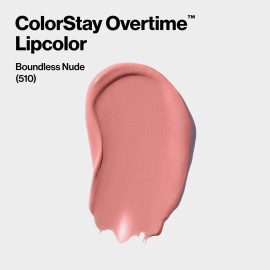 Revlon Liquid Lipstick with Clear Lip Gloss, ColorStay Overtime Lipcolor, Dual Ended with Vitamin E, 510 Boundless Nude, 0.07 Fl Oz Revlon Liquid Lipstick with Clear Lip Gloss, ColorStay Overtime Lipcolor, Dual Ended with Vitamin E, 510 Boundless Nude, 0.07 Fl Oz