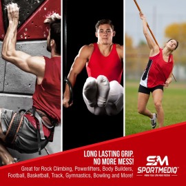 Sportmediq Pro Grade Liquid Chalk - Mess Free Professional Hand Grip for Gym, Weightlifting, Rock Climbing, Gymnastics, Rock Climbing - Dries in Seconds - 8.5 Oz Sportmediq Pro Grade Liquid Chalk - Mess Free Professional Hand Grip for Gym, Weightlifting, Rock Climbing, Gymnastics, Rock Climbing - Dries in Seconds - 8.5 Oz