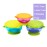 PandaEar Stay Put Spill Proof Stackable Baby Suction Bowls 3 Sizes for Toddlers with Silicone Feeding Utensils and Secure Lids BPA Free
