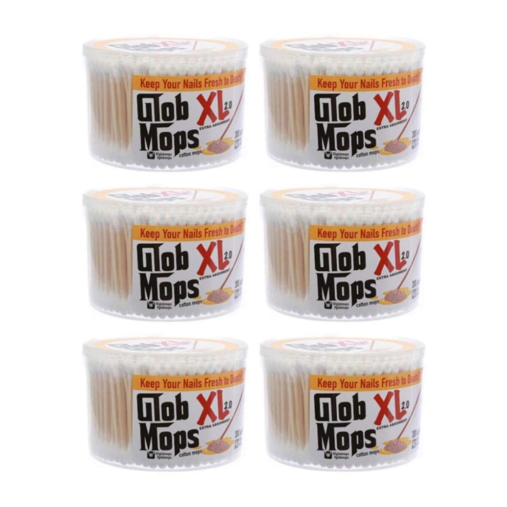 Glob Mops XL Cotton Swabs 6-Pack Bundle | Extra Absorbent | Eco-Friendly | 1800 Total Mops Glob Mops XL Cotton Swabs 6-Pack Bundle | Extra Absorbent | Eco-Friendly | 1800 Total Mops