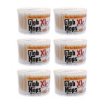 Glob Mops XL Cotton Swabs 6-Pack Bundle | Extra Absorbent | Eco-Friendly | 1800 Total Mops