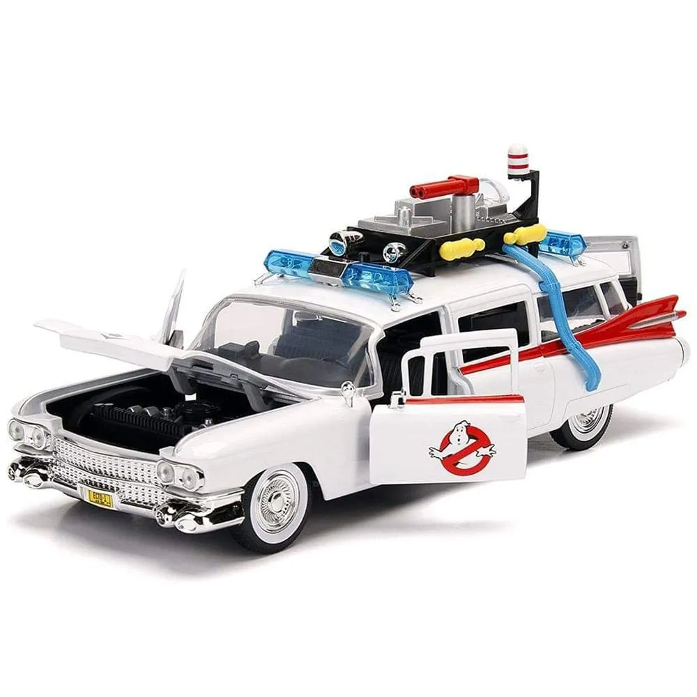 Jada Toys Hollywood Rides: Ghostbusters ECTO-1 White 1: 24 Scale Jada Toys Hollywood Rides: Ghostbusters ECTO-1 White 1: 24 Scale