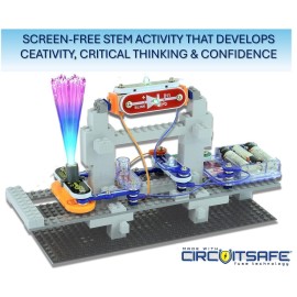 Snap Circuits BRIC: Structures | Brick & Electronics Exploration Kit | Over 20 Stem & Brick Projects | Full Color Project Manual | 20 Parts | 75 BRIC-2-Snap Adapters | 140+ BRICs
