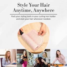 Heat Resistant Mat - Curling Iron Holder - Silicone Heat Resistant Mat - Makeup Mat - Hot Tools Mat - Hot Tools Flat Iron Holder