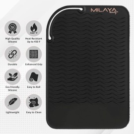 Heat Resistant Mat - Curling Iron Holder - Silicone Heat Resistant Mat - Makeup Mat - Hot Tools Mat - Hot Tools Flat Iron Holder