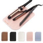 Silicone Heat Resistant Mat - Heat Resistant Mat - Iron Mat - Curling Iron Holder - Makeup Mat - Hot Tools Mat - Hot Tools Flat Iron Holder - Vanity Accessories