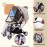 Bemece Stroller Rain Cover Universal Stroller, Travel Weather Shield Windproof and Waterproof Protect from Dust and Snow