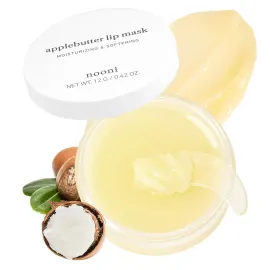 NOONI Vegan Butter Melting Balm - Applebutter Lip Sleeping Mask | Shea Butter, Vitamins, Nourishing Treatment for Dry Lips, Soothing, Overnight Moisturizer, Mother\'s Day, 0.42 Oz