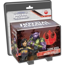 Star Wars Imperial Assault Board Game Sabine Wren and Zeb Orrelios EXPANSION - Epic Sci-Fi Strategy Game for Kids and Adults, Ages 14+, 1-5 Players, 1-2 Hour Playtime, Made by Fantasy Flight Games