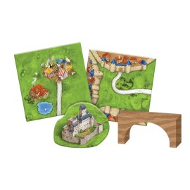Asmodee Carcassonne Bridges, Castles & Bazaars Board Game EXPANSION - New Paths and Auctions Await, Medieval Strategy Game for Kids & Adults, Ages 7+, 2-6 Players, 50 Minute Playtime