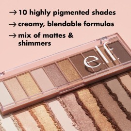 e.l.f. Perfect 10 Eyeshadow Palette, Ten Ultra-pigmented Shimmer & Matte Shades, Vegan & Cruelty-free, Nude Rose Gold (Packaging May Vary) e.l.f. Perfect 10 Eyeshadow Palette, Ten Ultra-pigmented Shimmer & Matte Shades, Vegan & Cruelty-free, Nude Rose Gold (Packaging May Vary)