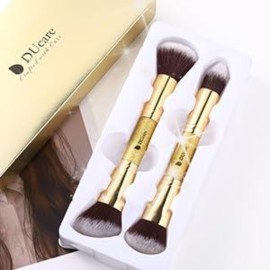 DUcare Makeup Brushes Duo End Foundation Powder Buffer and Contour Brush Synthetic Cosmetic Tools 2Pcs DUcare Makeup Brushes Duo End Foundation Powder Buffer and Contour Brush Synthetic Cosmetic Tools 2Pcs
