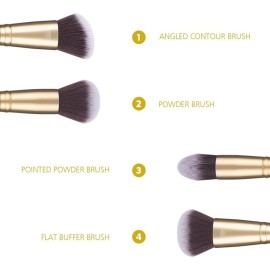 DUcare Makeup Brushes Duo End Foundation Powder Buffer and Contour Brush Synthetic Cosmetic Tools 2Pcs DUcare Makeup Brushes Duo End Foundation Powder Buffer and Contour Brush Synthetic Cosmetic Tools 2Pcs