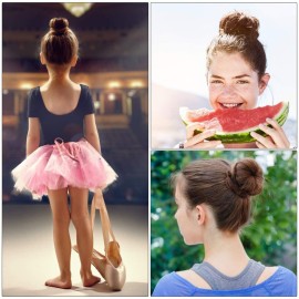 YaFex Hair Bun Maker Kit, Donut Bun Maker 4 Pieces (Large, Medium and Small), 6 Pieces Elastic Hair Ties, 20 Pieces Hair Bobby Pins, Brown YaFex Hair Bun Maker Kit, Donut Bun Maker 4 Pieces (Large, Medium and Small), 6 Pieces Elastic Hair Ties, 20 Pieces Hair Bobby Pins, Brown