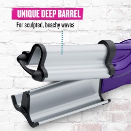 Bed Head Wave Artist Deep Waver | Combat Frizz, Get Long Lasting Results, & Add Massive Shine for Beachy Waves | With Tourmaline Ceramic Technology (Purple) Bed Head Wave Artist Deep Waver | Combat Frizz, Get Long Lasting Results, & Add Massive Shine for Beachy Waves | With Tourmaline Ceramic Technology (Purple)