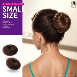 Teenitor Donut Hair Bun Maker Set - 7 Rings (1 Extra-Large, 2 Large, 2 Medium, 2 Small), 5 Elastic Bands, 20 Hair Pins, Dark Brown Teenitor Donut Hair Bun Maker Set - 7 Rings (1 Extra-Large, 2 Large, 2 Medium, 2 Small), 5 Elastic Bands, 20 Hair Pins, Dark Brown