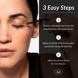 LiLash Purified Eyelash Physician-Formulated Serum for Fuller & Longer Looking Eyelashes | Natural Eyelash Enhancer Safe for Sensitive Eyes & Contact Lens Wearers | 90-Day Supply (2mL) LiLash Purified Eyelash Physician-Formulated Serum for Fuller & Longer Looking Eyelashes | Natural Eyelash Enhancer Safe for Sensitive Eyes & Contact Lens Wearers | 90-Day Supply (2mL)