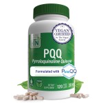 Health Thru Nutrition PQQ 20mg 120 Servings Pyrroloquinoline Quinone as PureQQ | Promotes Mitochondrial Biogenesis | Certified Vegan | Non-GMO Gluten Soy Free Capsules| Clean Label PQQ Supplement