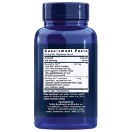 Life Extension Optimized Resveratrol Elite, Trans-resveratrol, quercetin, Healthy Aging, Heart Health, Brain Health, oxidative Stress, Gluten-Free, Non-GMO, Vegetarian, 60 Capsules Life Extension Optimized Resveratrol Elite, Trans-resveratrol, quercetin, Healthy Aging, Heart Health, Brain Health, oxidative Stress, Gluten-Free, Non-GMO, Vegetarian, 60 Capsules