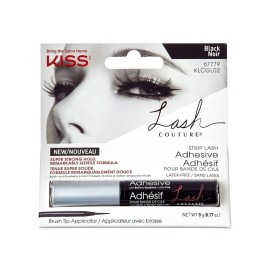KISS Lash Couture, Lash Glue, Super Strong Strip Lash Adhesive, Black, Includes Lash Adhesive, Long Lasting Wear, Can Be Used with Strip Lashes and Lash Clusters KISS Lash Couture, Lash Glue, Super Strong Strip Lash Adhesive, Black, Includes Lash Adhesive, Long Lasting Wear, Can Be Used with Strip Lashes and Lash Clusters